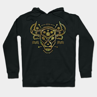 Taurus Zodiac Gold Abalone Hoodie